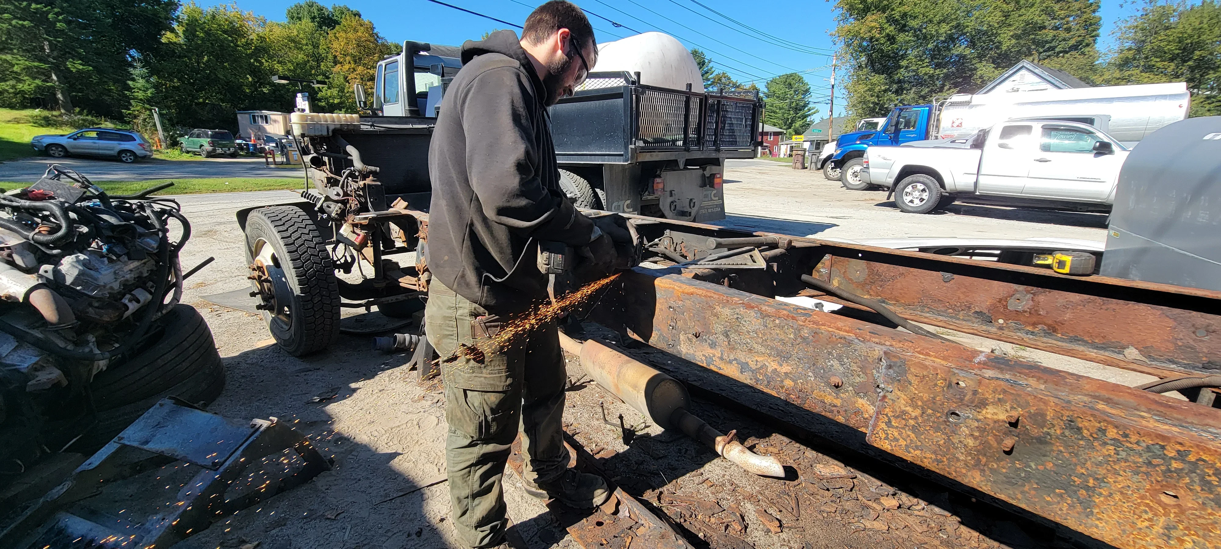 Truck Frame Grinding Repair