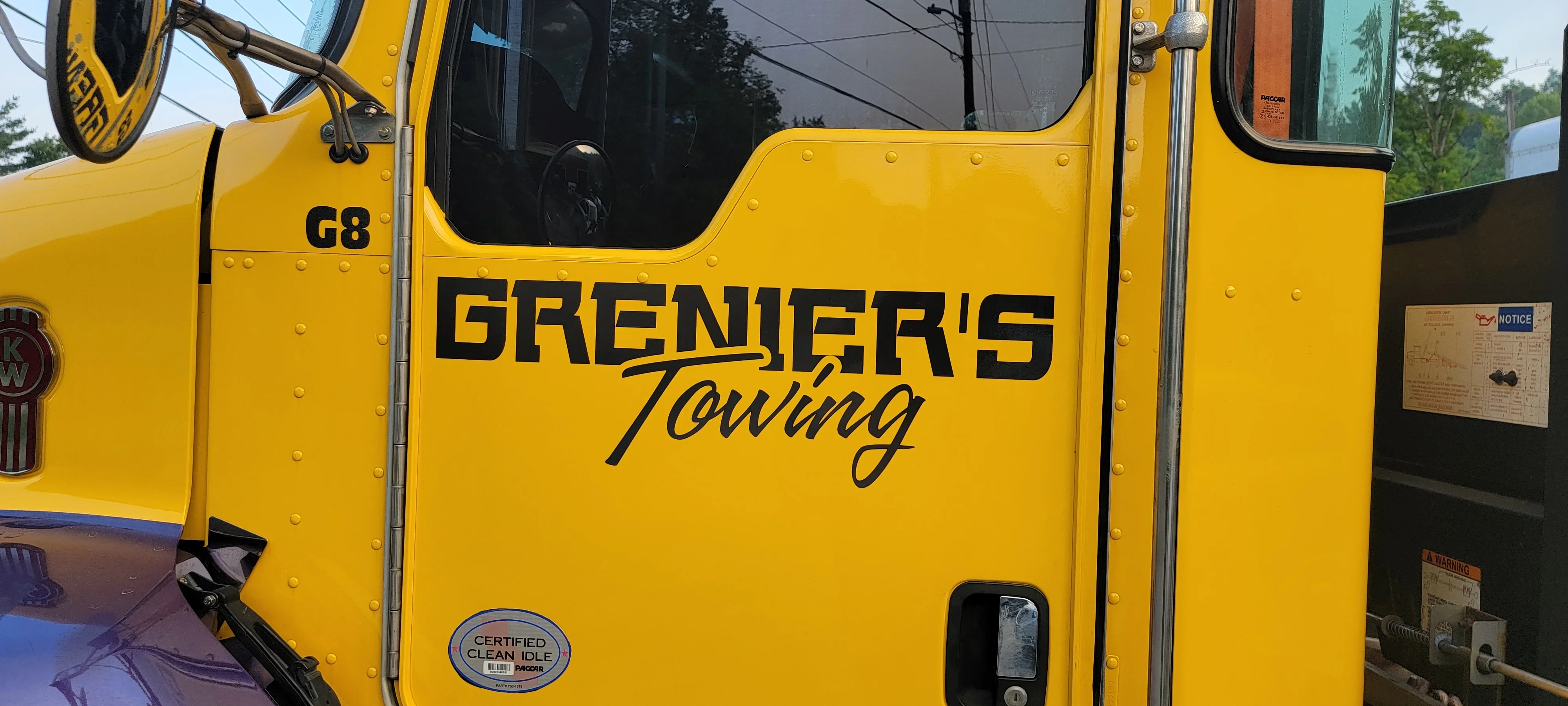 Grenier's Towing Truck Door