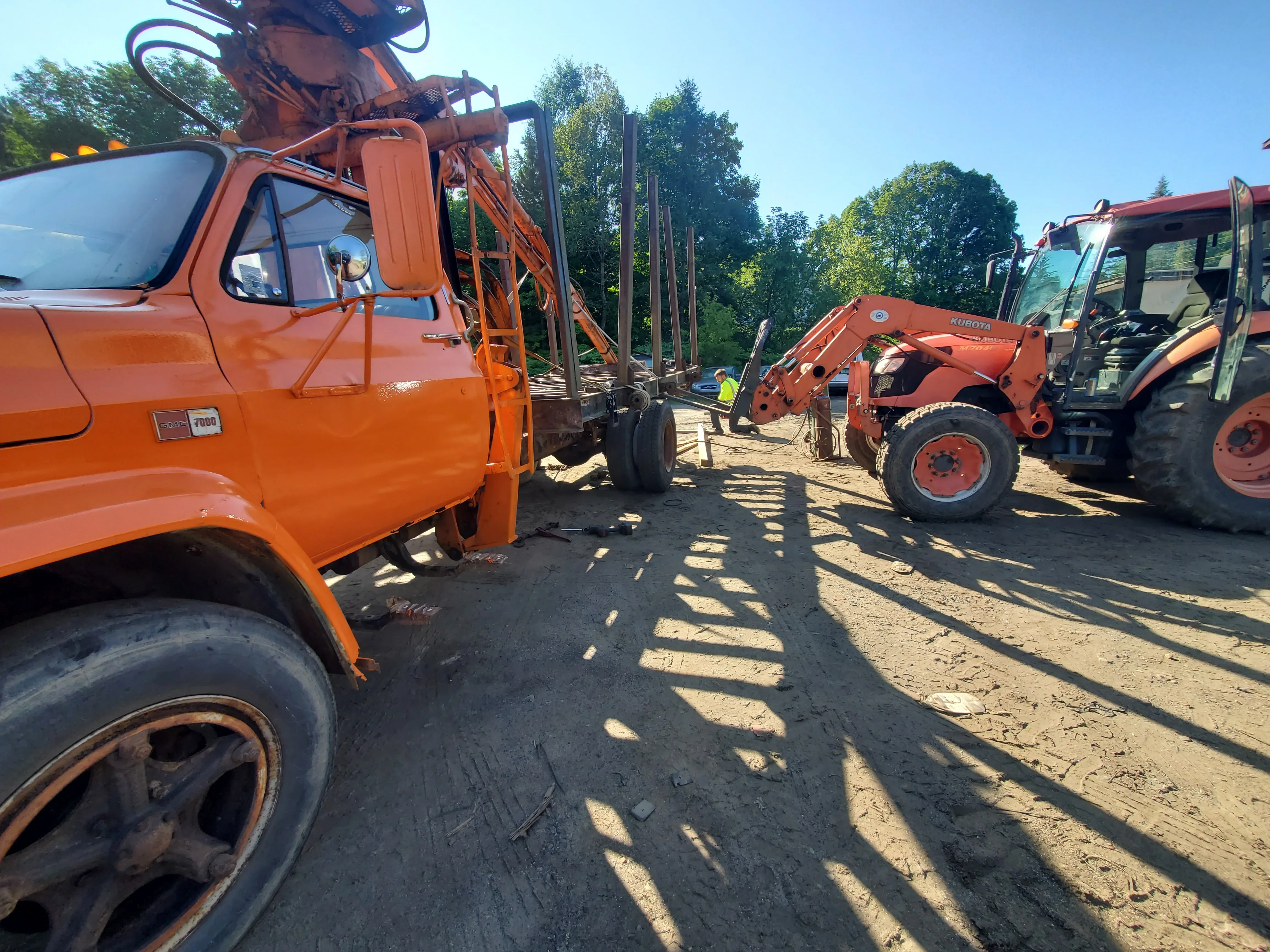Tow Truck Backhoe Recovery