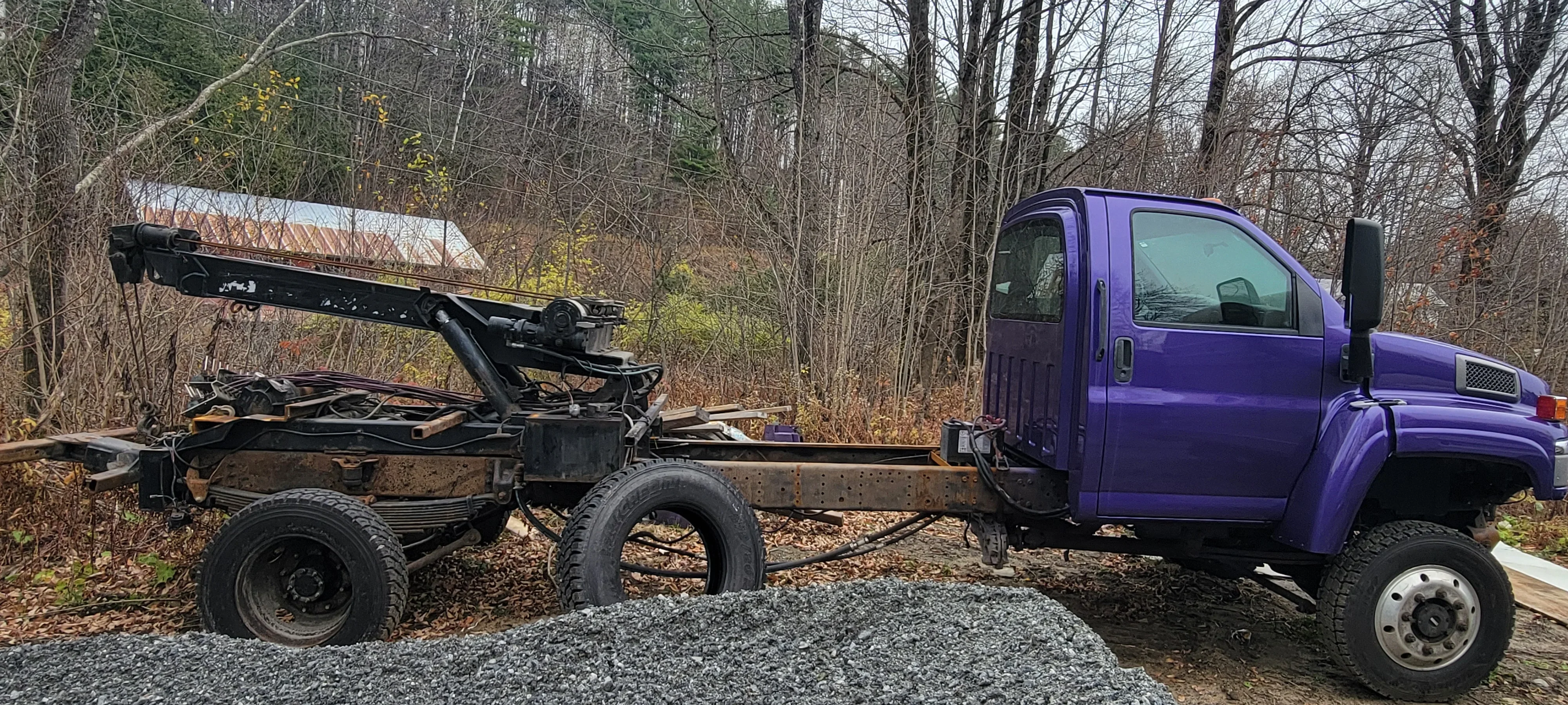 Wrecker Truck Recovery Operation