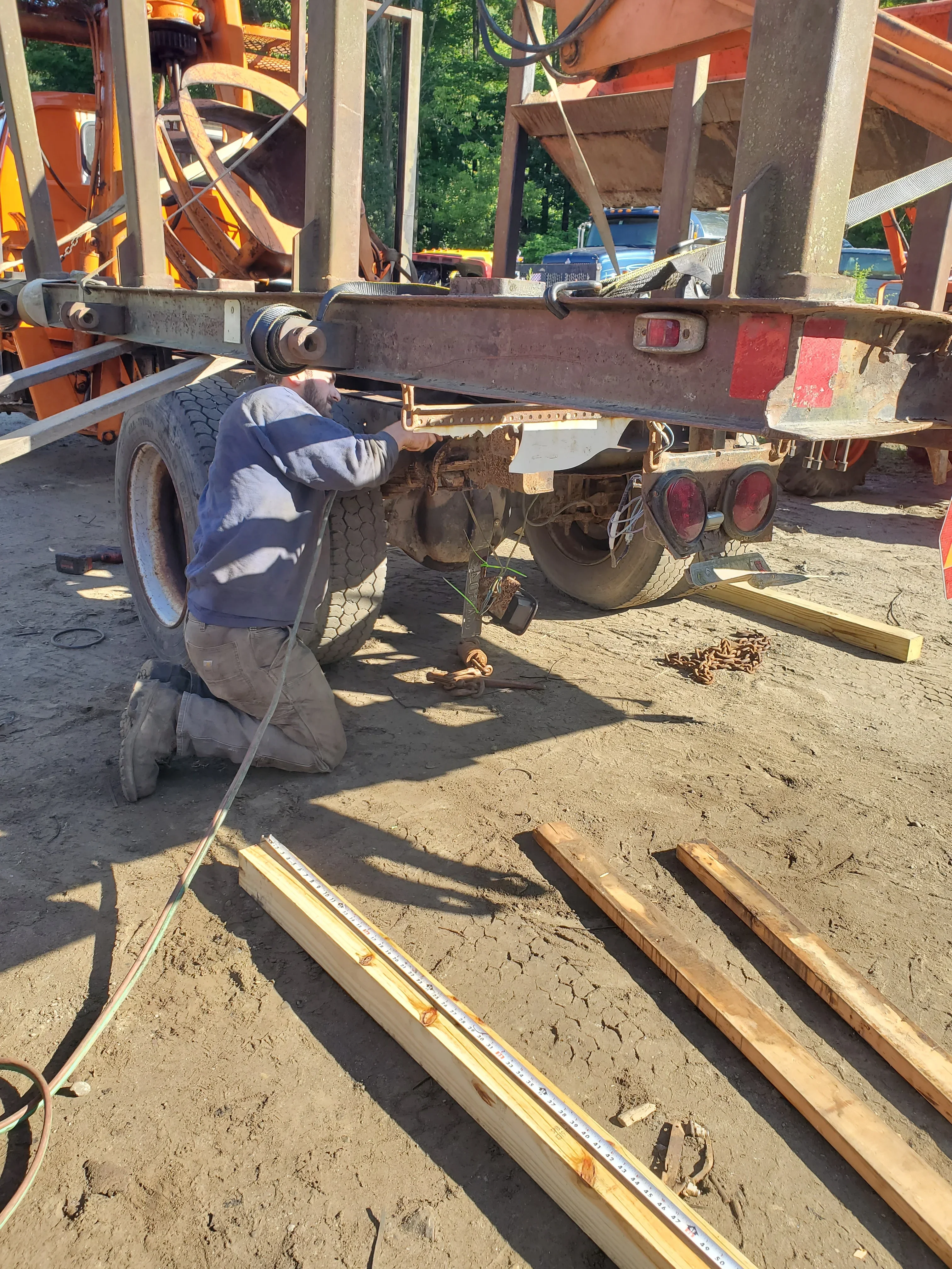 Truck Wheel Repair Work