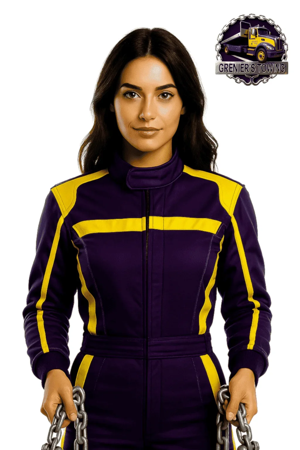 Grenier's dollies towing truck in action West Charleston VT