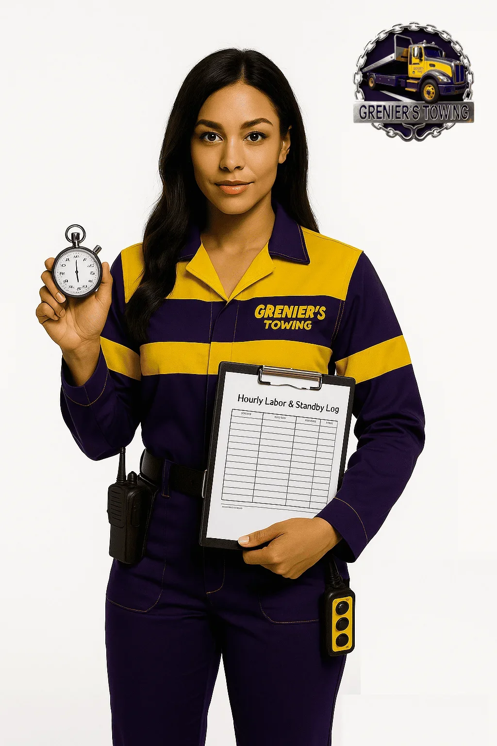 Grenier's dollies towing truck in action West Charleston VT