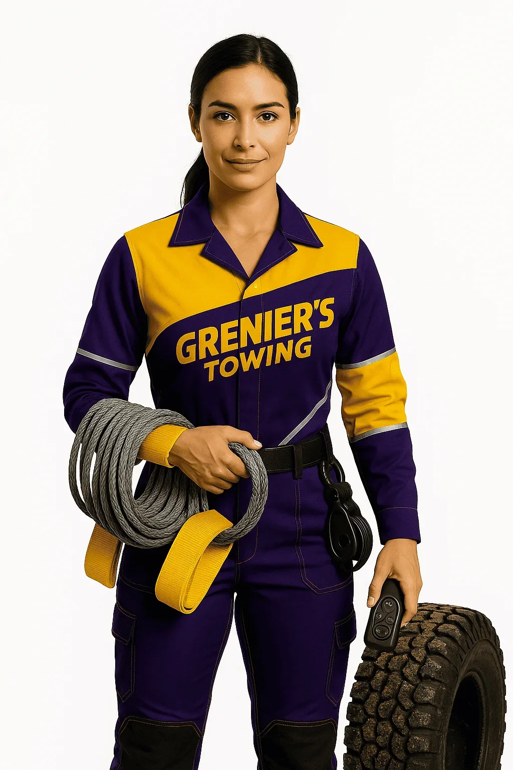 Grenier's winching service in action West Charleston VT